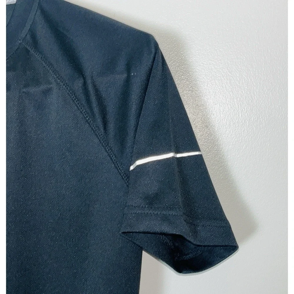 Adidas Running Shirt Men's Small Black Reflective Breathable‎ Lightweight Gym